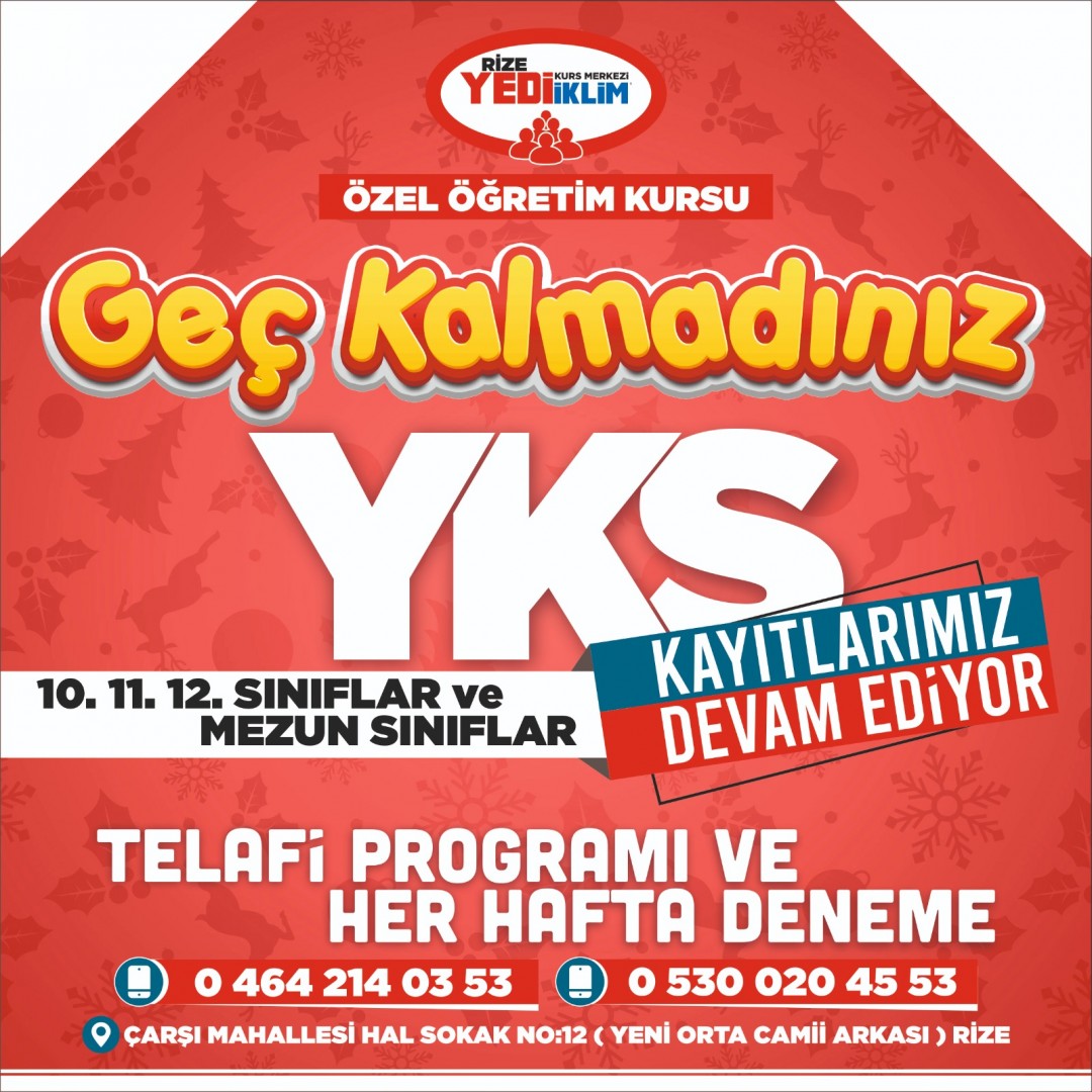Rize Yediiklim Kurs